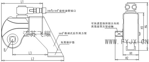 驅(qū)動(dòng)式液壓扭矩扳手結(jié)構(gòu)圖